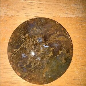 Natural Stone round cylinder with drilled hole #23